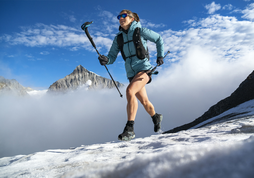 Courir dans la neige